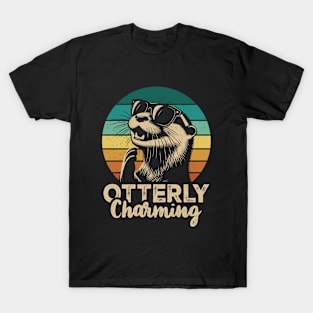 Otterly Charming - Funny Sarcastic Otter Lover Pun T-Shirt